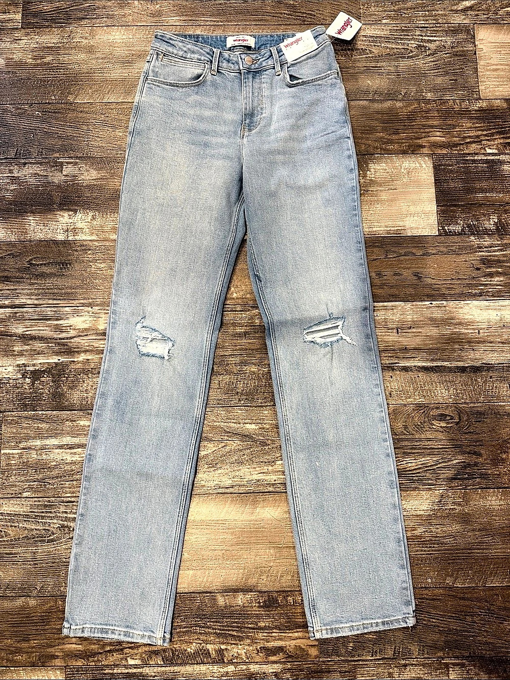 Wrangler High Rise True Straight Jeans Blue Size 27 x 34
